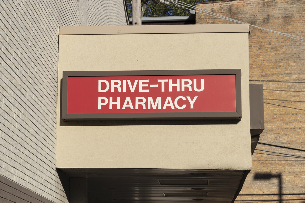 CVS Drive Thru Pharmacy Cabinet Sign - PHILADELPHIA, PA