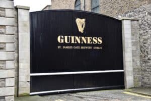 The Entrance gates to The Guinness Factory. Dublin, Ireland