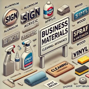 How to Clean and Maintain Different Sign Materials for Longevity