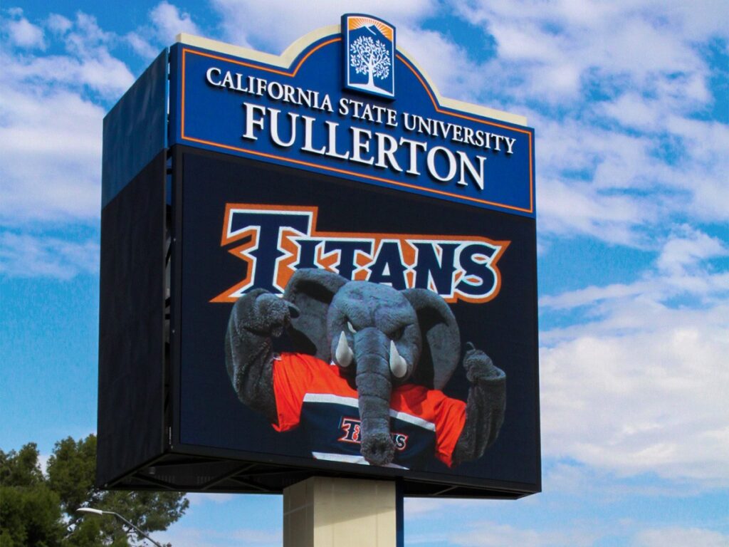 California State University, Fullerton; 16mm, 20' x 30', Fullerton, CA Industries: Education | K-12 Schools | Colleges