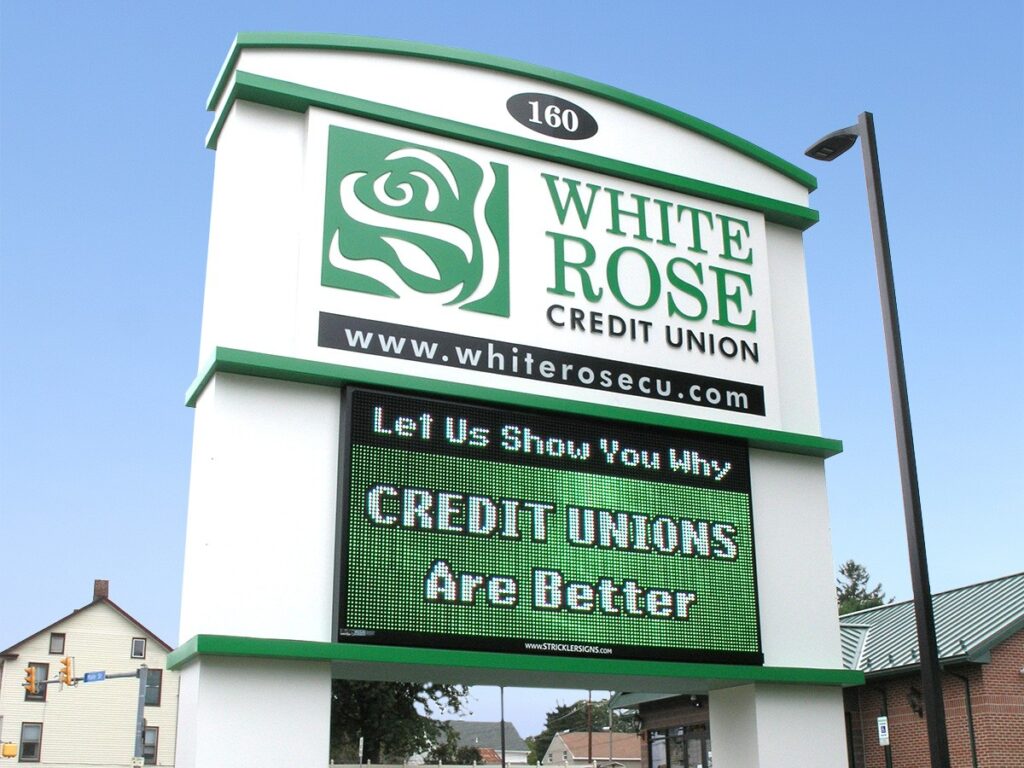 White Rose Credit Union; 19mm, 4'5" x 8'3", Dallastown, PA Industries: Banks & Credit Unions