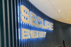 Precision Machined Acrylic Secure Energy - Gemini-Signage