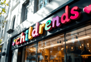Colorful dimensional sign