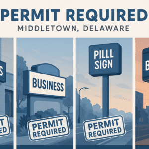 What Sign Types Require a Permit in Middletown, DE