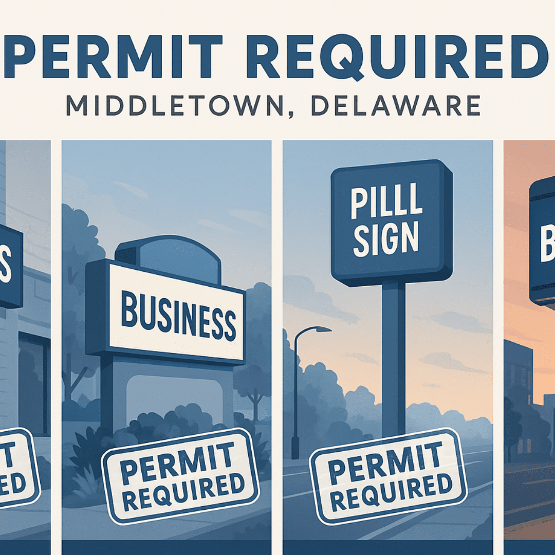 What Sign Types Require a Permit in Middletown, DE
